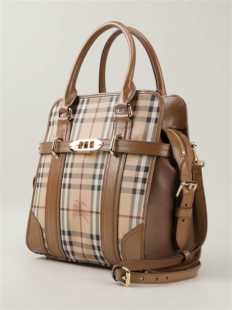 burberry check handbag|burberry check and leather bag.